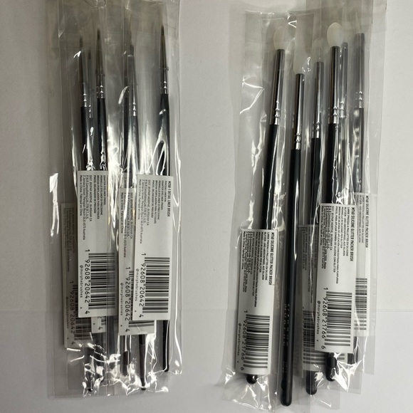 Set of 12- Morphe Bundle •6 GLITTER PACKER BRUSH •6 DETAIL LINER BRUSH - Picture 1 of 7